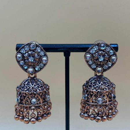 Bronze Bonanza jhumka earrings